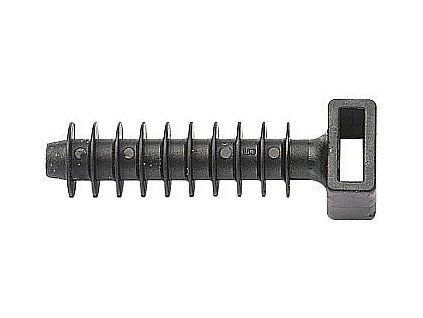 Hmoždinka s okem 10mm černá (pro stah. pásek)
