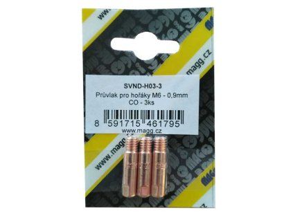 Průvlak pro hořáky M6 - 0,8mm CO - 3 ks
