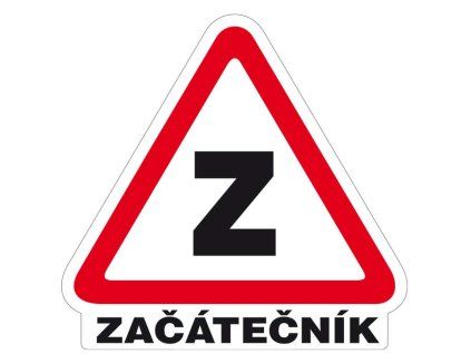 Začátečník - samolepka