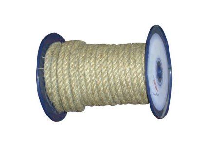 lano přírodní 10mm stáčené s PP    (100m)