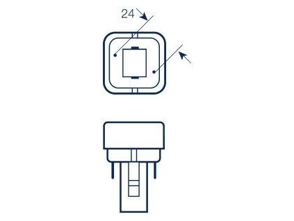 OSRAM DULUX D10W/840 G24d-1 2PIN studená