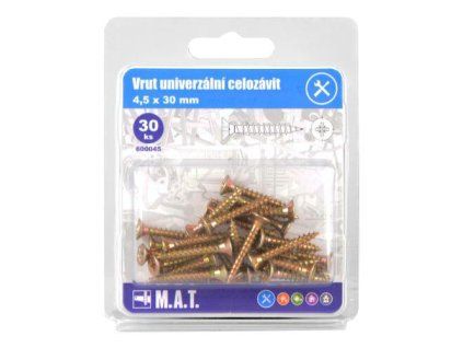 vrut un.celozávit 4,5x 30mm ZZ (30ks)