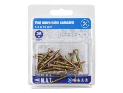 vrut un.celozávit 4,5x 40mm ZZ (25ks)