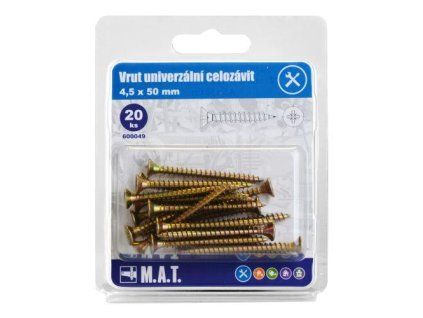 vrut un.celozávit 4,5x 50mm ZZ (20ks)