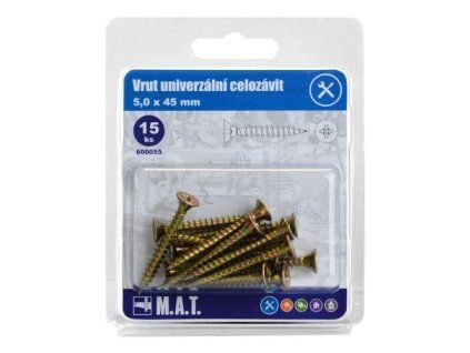 vrut un.celozávit 5,0x 45mm ZZ (15ks)