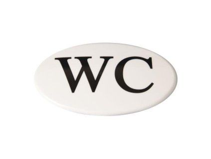 štítek WC PH BÍ