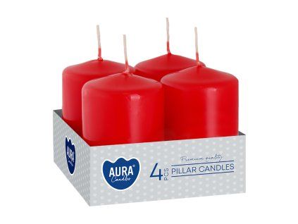 svíčka adventní 60x40mm ČRV (4ks)