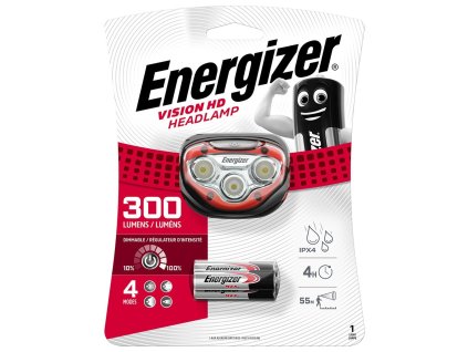 Energizer Vision HD Headlight 3LED 3xAAA čelovka 300lm