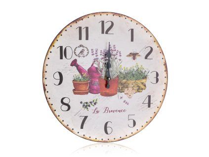 hodiny nástěnné pr.34cm LAVENDER