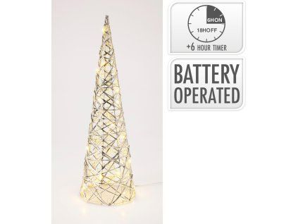 dekorace PYRAMIDA 40cm LED STŘ s časovačem