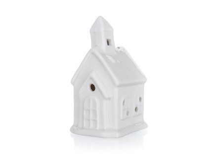 dekorace DOMEČEK LED porcelán.BÍ (var.4)