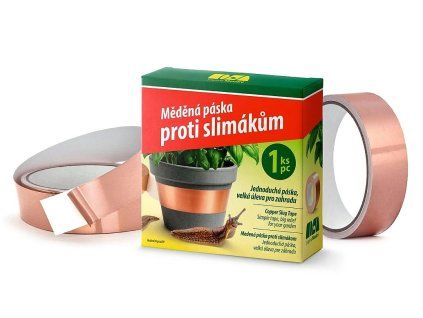 Měděná páska proti slimákům, samolepící (4mx2,5cm)