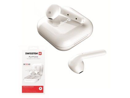 SWISSTEN FLYPODS bluetooth TWS sluchátka bílá