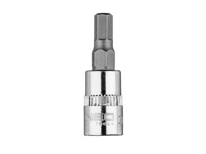 hlavice 1/4\" s bitem H5 imbus, 37mm NEO tools