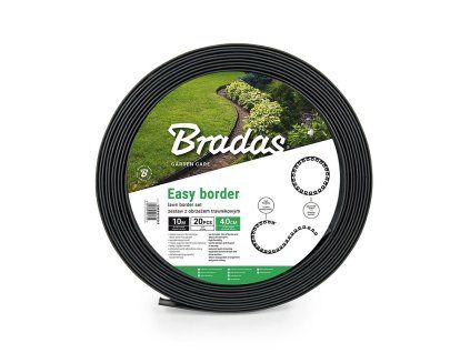 Travní lem Easy Border sada, 40mm, 10m, černý