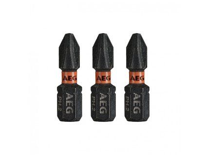 Šroubovací bit PH2 25mm AEG, sada 3ks