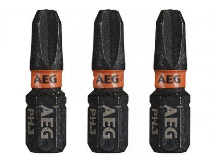 Šroubovací bit PZ3 25mm AEG, sada 3ks