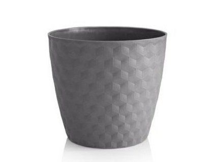 Květináč Ruby mat recyklovaný 36cm kamenná šedá