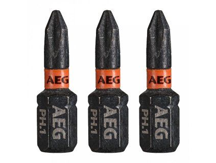 Šroubovací bit PH1 25mm AEG, sada 3ks