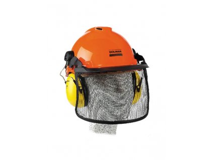 Makita 988000012 přilba se sluchátky a kovovým obličejovým štítem