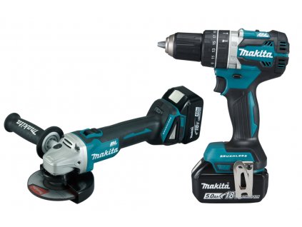 Makita DLX2210TJ1 Aku sada DGA506+DHP484 Li-ion 18V/5,0Ah