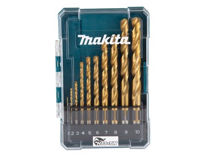 Makita D-72849 sada vrtáků HSS-TiN Ekonomická do kovu 10ks