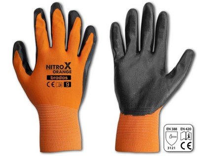 rukavice NITROX ORANGE nitril 8