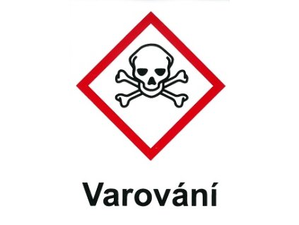 Toxické - varování 105x148mm - samolepka