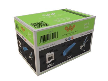 System Leveling - aplikační SET 100/100/1 - 1mm, karton