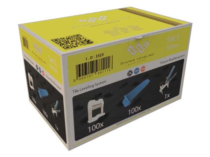 System Leveling - aplikační SET 100/100/1 - 3mm, karton
