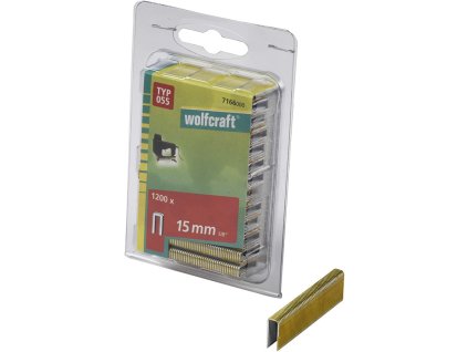 Wolfcraft Wolfcraft Úzké sponky do sponkovačky výška 15 mm 1200 ks  7166000
