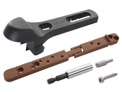 Wolfcraft Wolfcraft Start-set TERASA-skryté spoje: vrt.a šroub.pomůcka, 50 spojek, 300 šroubů, držák bitů + Tx20 6971000