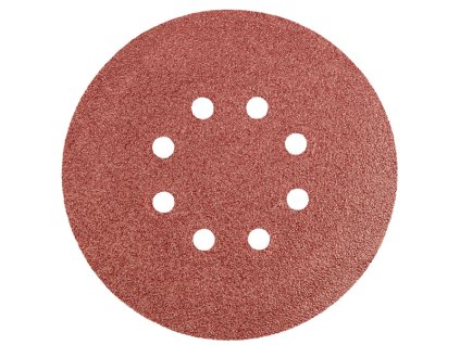 papír brusný kulatý 150 mm, K60, 5 pcs., s 8 dírami, Graphite