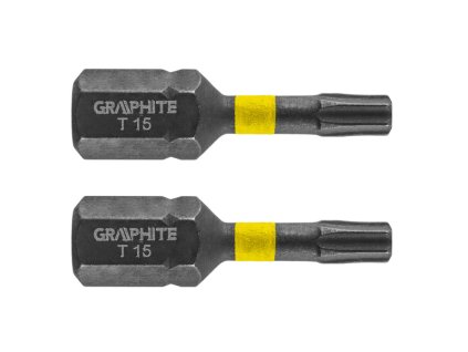 bit úderový TX15 x 25 mm, 2 ks Graphite