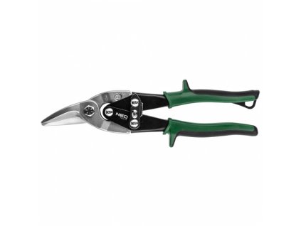 nůžky na plech převodové pravé 250mm (zelené) NEO tools