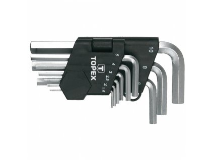 sada klíčů IMBUS 1,5-10mm 9ks krátké Topex