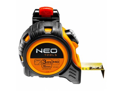 metr svinovací 3m/16mm ocel autostop držák na pásek NEO tools