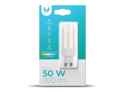 Forever G9/8W LED kukuřice studená