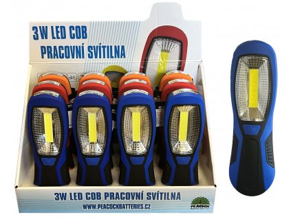 Konnoc S-3555 3W LED COB + 3x1W LED pracovní svítilna