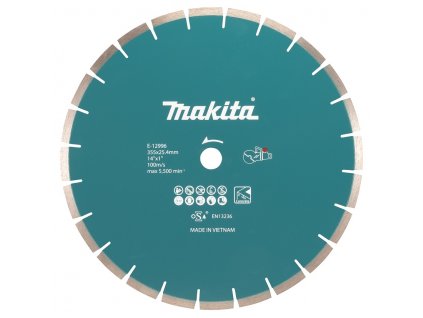 Makita E-12996 kotouč řezný diamantový beton 355x2.8x25.4mm pro aku stroje