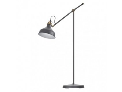 Stojací lampa ARTHUR na žárovku E27, 150cm, tmavě šedá