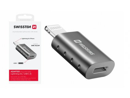 SWISSTEN adaptér-redukce Lightning USB-C