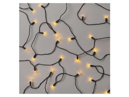 LED vánoční řetěz – tradiční, 17,85 m, venkovní i vnitřní, vintage