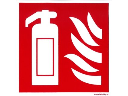 Hasicí přístroj 148x148mm - samolepka