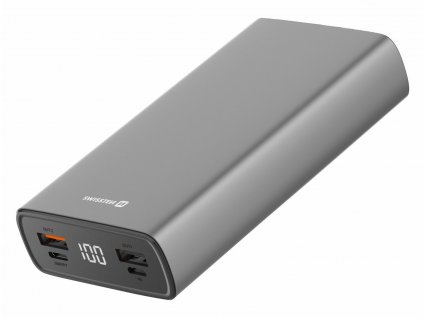 SWISSTEN ALUMINIUM BODY POWER BANK 20000 mAh POWER DELIVERY šedá