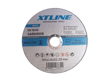 XTLINE Kotouč řezný na ocel / nerez | 150x1,0x22,2 mm
