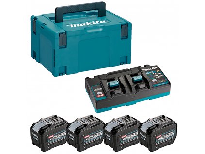 Makita 1910A8-3 sada Li-ion XGT 40V 4ks BL4080F + 1ks Dvojnabíječka DC40RB + 1ks Makpac