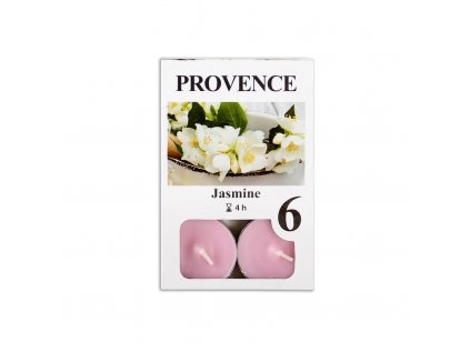Provence svíčka vosková čajová 6ks jasmín 560227/47