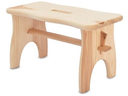 stolička 38x19x21cm, nosnost 100kg dřev.borovice