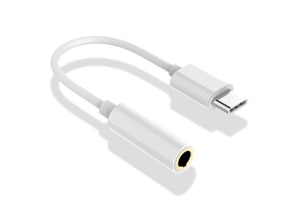 Platinet redukce USB-C JACK 3,5mm 0,1m bílá (PMMA9824)